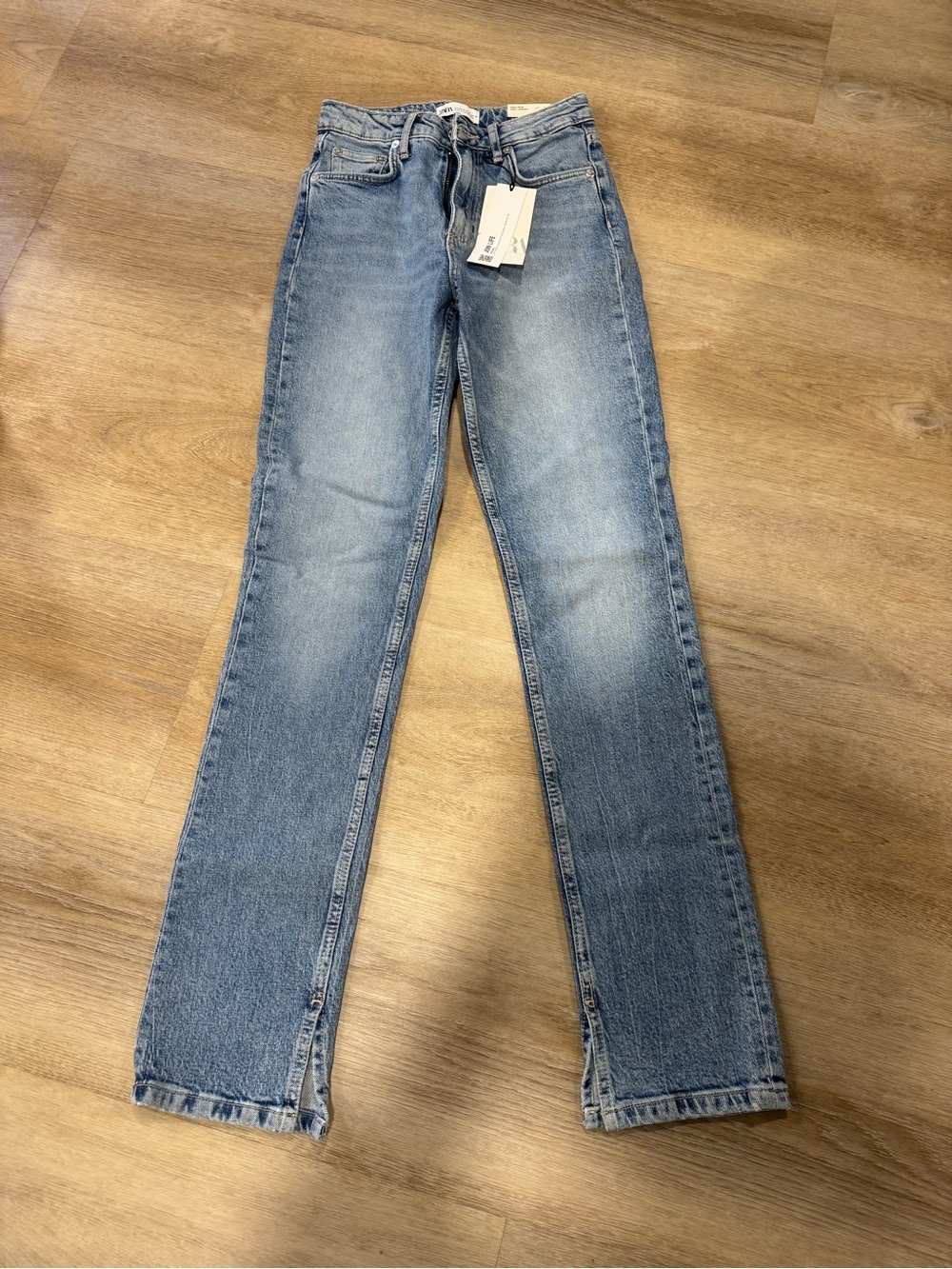NWT Zara Split Slim Jeans
